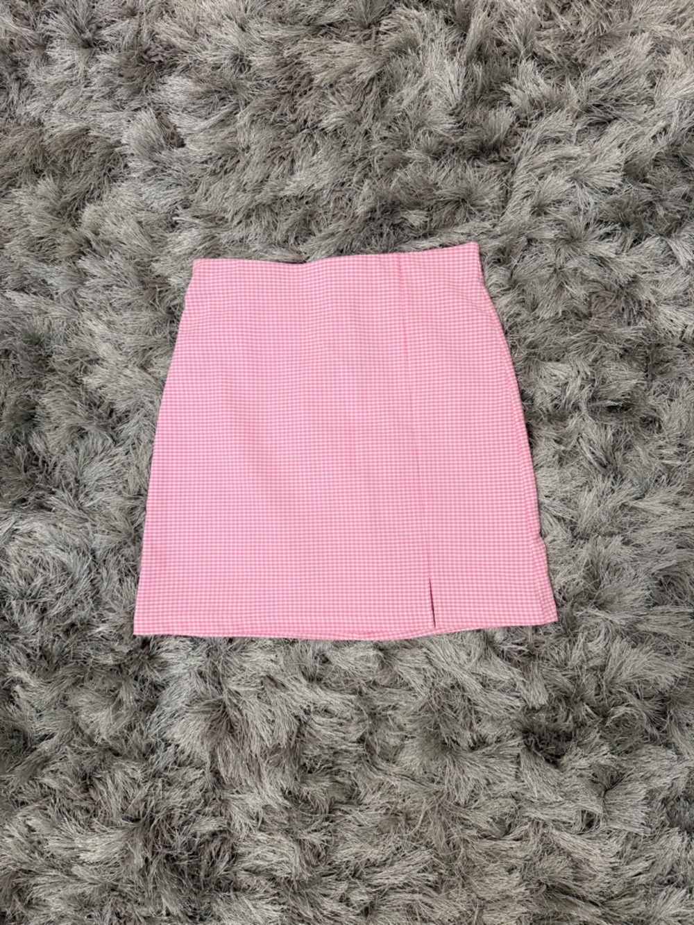 NWT Topshop Pink Gingham Mini Skirt